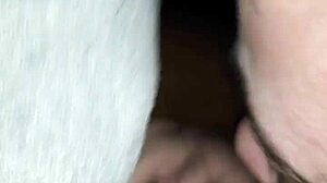 Slut sucking Amanda with monster cock and big black cock details.