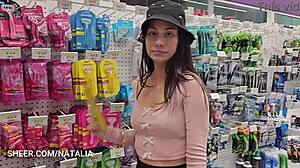 I run into my ex-girlfriend at the market and cover her bill for some hot sex.