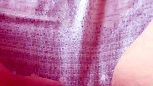 Gretala shows off her pregnant belly in that transparent thong, so sensual and exhibitionist! 😏🤰