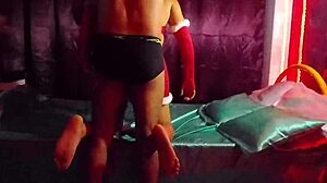 Delicious Christmas Clip With Petite Mexican Girlfriend