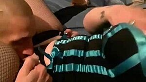 Hoss eats midnightrose with toys and lingerie licking