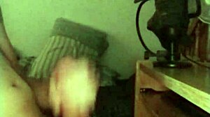 A quick jerk-off session with my big cock on this rainy day