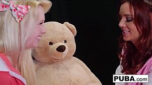 i feel so aroused watching these two lesbians with big tits play fantasy with redhead pussy and nude ass fucking