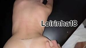 Amateur session with hot blonde in hotel room.