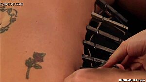 busty lesbian milf anal threesome with bondage whipping