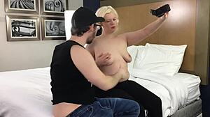 Violet Vixen Submissive Blonde Masturbates with Dildo in Anal Casting Interview