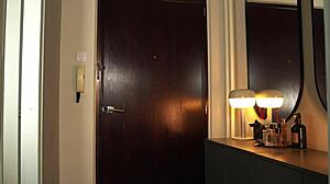 Pretty redhead mounts dick sucking deep with endless cumshot