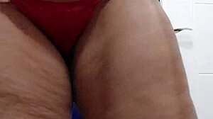 bigassblonde milf in lingerie as brazilian bunny princess teases with big ass and natural tits in web chat