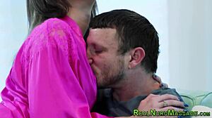 Cock Sucking Nuru Soaked Fetish Masseuse Handles Big Monster Dick Asian Babe