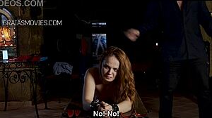 why is this russian babe screaming on the extreme torment bench with whipping and pain?