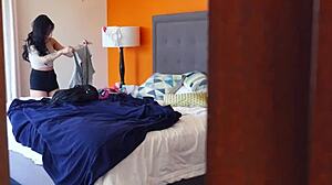 pervert enjoys big boner service from gorgeous asian in close-up pov