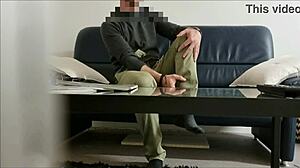 Intense Blowjob For Married Guy With Gagging Deepthroat And Handjob Moans