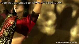 Sacred Sensual Bollywood Honey Dancing Nude with Natural Tits