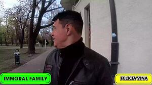 hey dan how about stuffing felicia vinas booty double style in the bedroom tonight?