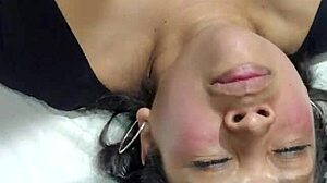 Wife takes monster cock in doggystyle and cowgirl for creampie