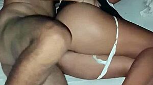 My stepdaughter's slutty ass takes it raw without protection to avoid pregnancy!