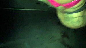 I'm the naughty wife at the swing house, giving it to three while sucking.