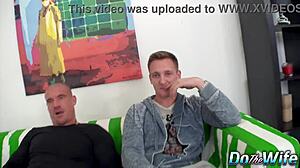 Shameful cuck watches his small tits wife Jessica Malone fuck a stud!