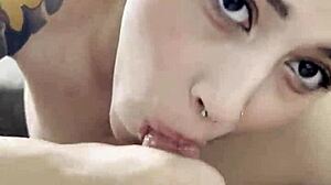 My Best Friend Gives Me a Blowjob and Takes Huge Cum Load in Her Mouth With Blonde Teen Wife in Dorm Roommate Fantasy