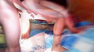 Friend of Husband Breaks Wifes Virgin Ass and Cums Inside