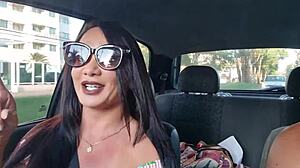 naughty app driver turns curious ride into wild interracial anal adventure