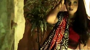 Sacred Sensual Bollywood Honey Dancing Nude with Natural Tits
