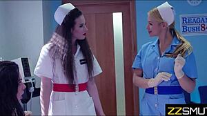 Exclamatory-Provocative Sketchy nurses in shady hospital! What wild lesbian pussy licking goes on with patients?!