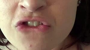 brunette babe gives bj and takes anal pounding in public restroom pov 😏