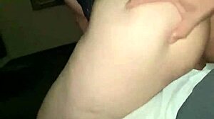 Homemade amateur beauty rides in bent over position for intense fucking session.