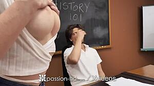 Passion-HD troublesome student fucks to get out of detention. She blows big cock doggystyle with cum in mouth teacher action.