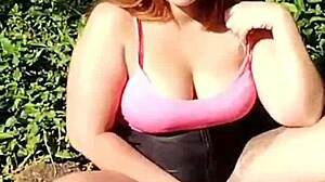 we entered abandoned house and had intense blowjob with big ass crossdressing teasing.