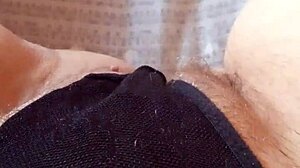 Gretala shows off her pregnant belly in that transparent thong, so sensual and exhibitionist! 😏🤰