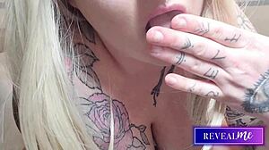 Curvy Goddess in Blue Lingerie Oils Tits for Titjob and Wild Dildo Action!