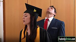 Stepfather And Stepdaughter Get Caught By Stepmother In Rough Deepthroat Sex Fantasy