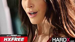 Fiery Lesbian Party With Katrina Colt And Ella Reese In Red Lingerie. They Grind Clits And Lick In 69 Tribbing.