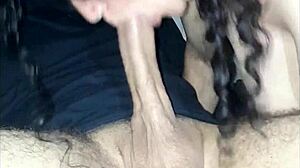 Colombian Milf Sucks Huge Cock Deepthroat. Teases With Ball Licking Until Cumshot In Mouth Fills Her.