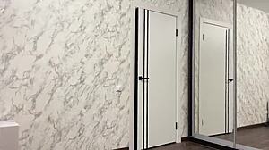 brunette amateur with big tits and natural ass gets fucked hard in bedroom