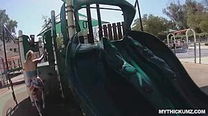 That juicy white booty is bouncing hard on this big white cock