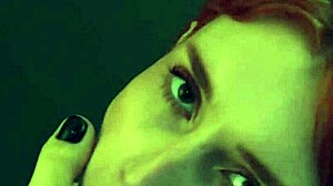 Feel the power! This bitch dominates you with her pussy and feet