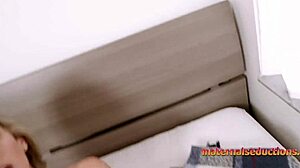 waking up to step mom in my bed and fucking her hard with cumshot