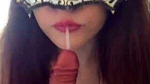 Do you want to lick my cute Russian brunette pussy with small tits in this POV dirty talk blowjob dildo facesitting session?