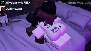 hey this is my second video fucking another fan on roblox with interracial big black cock action 😏