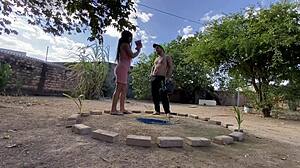 I went to bring water to the farm caretaker and ended up taking his big cock rough.