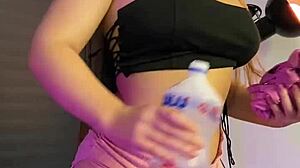 i always feel so energized doing super hot cleaning in shorts around the house