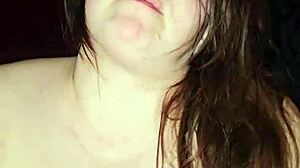 Big White Woman Sits on Cock and Moans