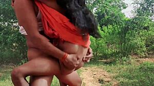 Bhabhi enjoys intense hardcore fucking by devar in outdoor early morning moments with her big clit and curvy body