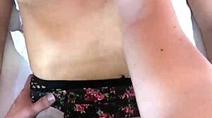 Petite tetona with natural tits cheats and gets missionary pounding after school, leading to a tight creampie orgasm in this casual story.