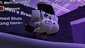 hey this is my second video fucking another fan on roblox with interracial big black cock action 😏