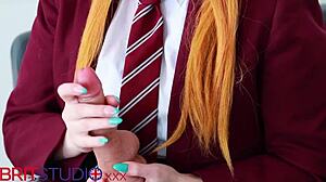 Victoria Greene Delivers Jerk Off Instructions In Uniform