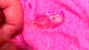 She slipped off her dirty panties during the steamy session. Then he unleashed a massive cumshot right inside them.